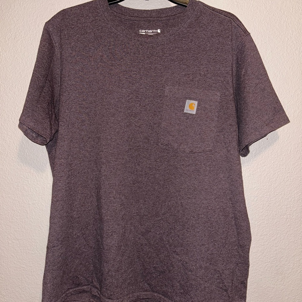 Carhartt Heather Brown Chest Pocket T-Shirt
